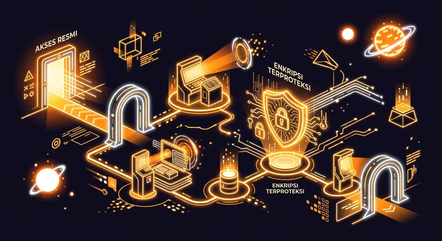 Ilustrasi alur registrasi akun resmi di SUPERMONEY88 dengan enkripsi terproteksi