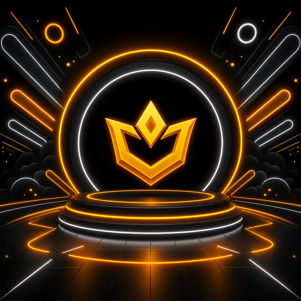 Ilustrasi resmi portal game SUPERMONEY88 bergaya arcade neon